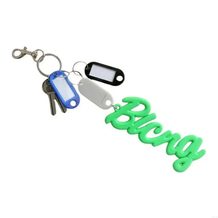 Portable Silicone Letter Bag Charm Keychain Pendant Portable Charm Adds a Touch of Romance Suitable for Any Occasion