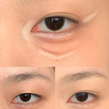 3-Color Correcting Concealer Strip Palette Hydrating Eye Brightening Concealer Contour Cream Full Coverage Oil-Control Makeup