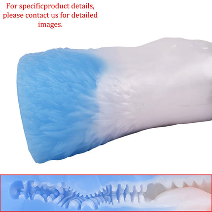 GEEBA Realistic Wolf Male Masturbator Sex Toy for Men Deep Throat Pocket Pussy Fantasy Beast Stroker Soft Silicone Adult Onahole
