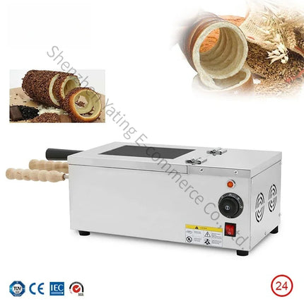 New Commercial bagel maker Ice cream bagel maker Baking equipment Chimney roll machine Hungarian cake roll oven