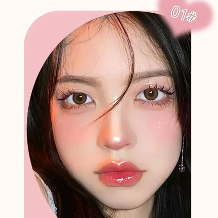 Sweet Ice Cream 4-Color Blush Brightening Peach Pink Color Transparent Natural Lightweight Blendable Face Color Face Makeup