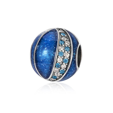 Blue Series 925 Sterling Silver Owl Butterfly Pirate Ship Car Beetle Clogs Charm Fit DIY Bracelet Necklace Fun Matching Gifts