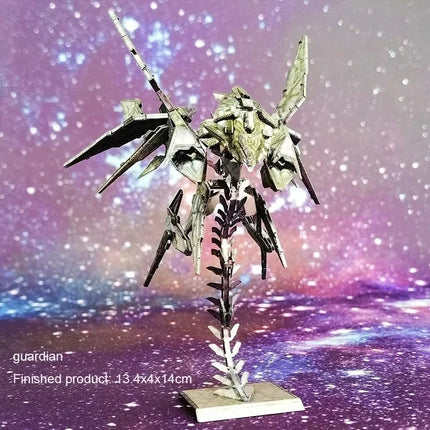 Colorful 3D Metal Puzzle Assault Rifle Guardian Mantis Mecha Model Pelican Assembling Toy Puzzle Box for Adults Jigsaw Puzzle