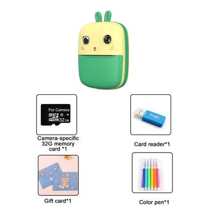 Children's Toys Instant Print Digital Camera Kids Paper Shoot Photo 1080p HD Video Cameras For Gifts Boys Birthday Girls Outdoor
