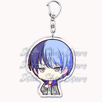 VIRTUAL SINGER Wonderlands Showtime Keychains Keyrings for Accessories Touya Emu Rui Akito Tsukasa Key Chain Jewelry Fans Gifts