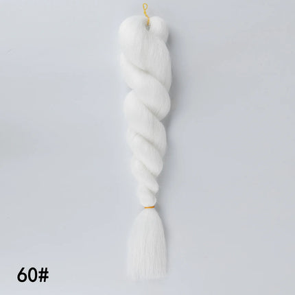 24Inch Ombre Synthetic Braiding Hair Extensions Jumbo Braids Hair for Women Crochet Braids Hair for African Hair Styling