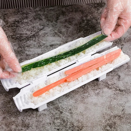 Quick Sushi Maker DIY Roller Rice Mold Meat Vegetable Rolling Mold Sushi Device Making Machine Bento Kitchen Gadgets