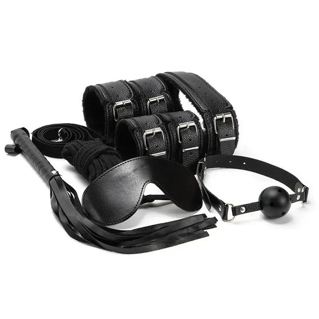 Sex Toy Kit Bondage Restraints Set Adult Toys Sex Toys Anal Plug Handcuffs Whip Gag Kits Sex Toys for Couples