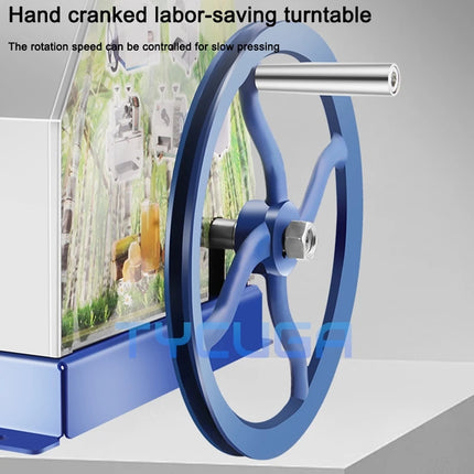 Stainless Steel Sugar Cane Juicer Manual Hand Crank Desktop Sugarcane Bagasse Juice Separator Sugar Cane Machine For Stall Use