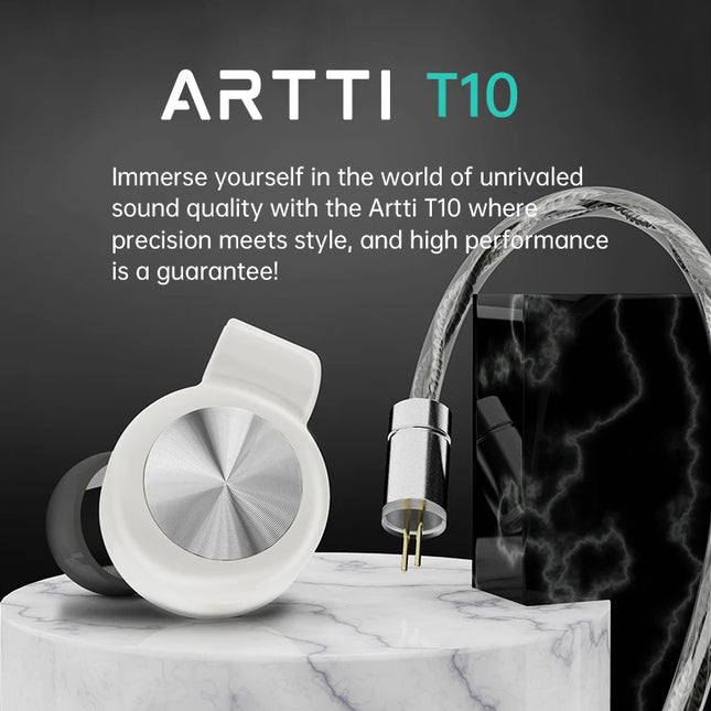 ARTTI T10&R1&R2 In-Ear HiFi Earphones Wired IEMs Monitors 14.2mm Planar Driver Textured Bass 0.78mm 2pin & 3.5MM/4.4MM Connector