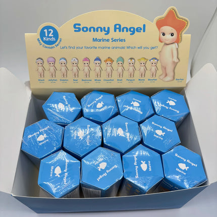 Sonny Angel Mini Figure NEW Marine Series Blind Box Starfish Turtle Penguin Clownfish Shark Seal Dolphin Whale SAS65383