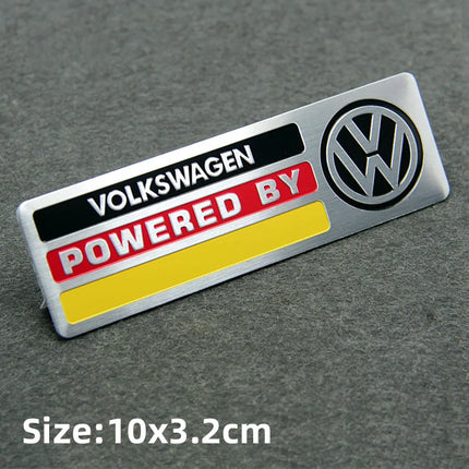 Volkswagen Series Aluminum Badge Car Body Stickers Decals For VW GTI Polo Golf Passat Tiguan Arteon Touareg Taigo Caddy Jetta CC