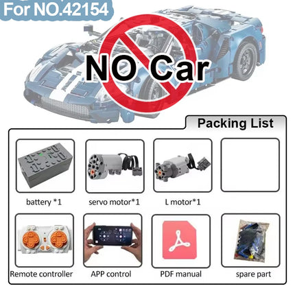 MOC 42110 Technical App Control RC Motor Set Modification Building Blocks Kit for Land SUV Defenders Rover Car DIY Bricks Toys