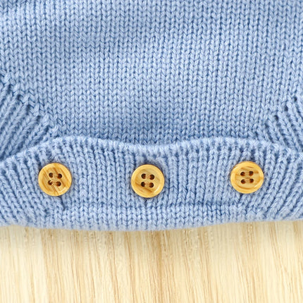 Newborn Baby Bodysuit Knit Infant Boys Girls Jumpsuit Long Sleeve Spring Toddler Kid Clothing   Cute Cartoon Rabbit 0-18M Easter