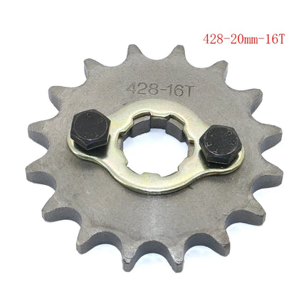 Front Engine 428# 10T 11T 12T 13T 14T 15T 16T 17T 18T 19T Teeth 17mm 20mm Chain Sprocket With Retainer Plate Locker