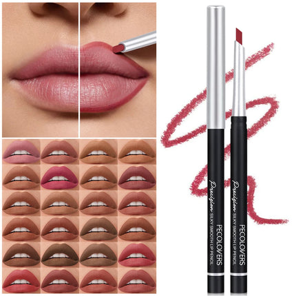 Slanted Tube Lip Liner, Lipstick Lip Pencil, Waterproof Lipstick Pen,Long-Lasting,Matte Lip Liner