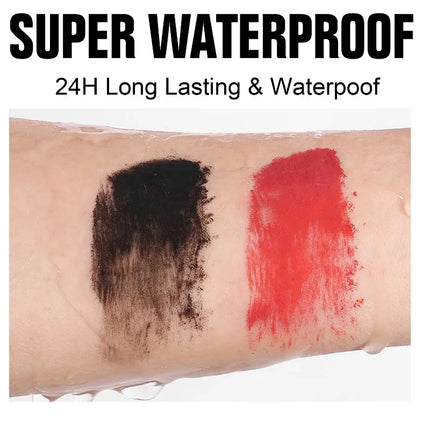Colorful Silk Mascara Waterproof Lasting Mascara Yellow Black Cream Thickening Lengthening Curling Smudge-Proof Makeup Cosmetic