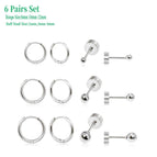 6Pairs Set H06 Steel