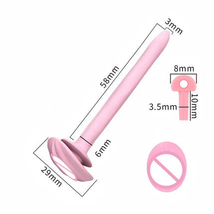 Soft Catheter Chastity Cage Accessories Male CB Lock Silicone Urine Plug Disassembly SM Pseudo Female Lock Sex Toys