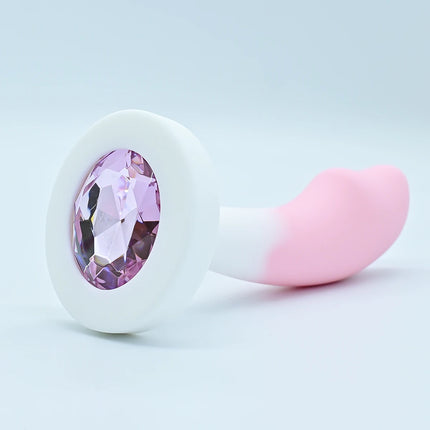 Silicone Anal Plug G-point Massage Gem Crystal Base Butt Plug Anal Masturbation Stimulator Anal Dilatancy Dildos Adult Sex Toys