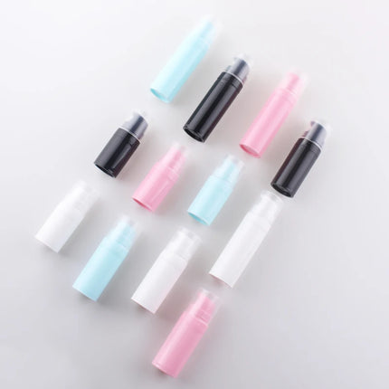 10/20/50/100Pcs 5ml 10ml 15ml Travel Cream Pump Bottle Serum Refillable Bottle PP Airless Foundation Packaging Cosmetic JX50401