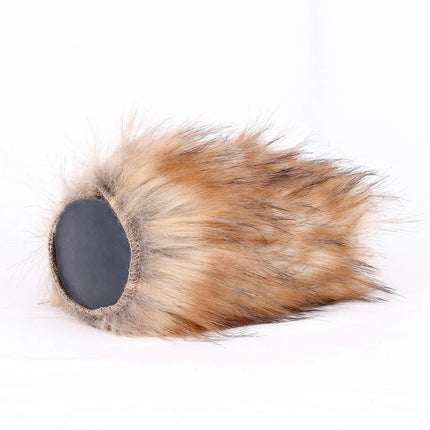 GEEBA Dual Channel Fantasy Furry Masturbation Sleeve For Men Pocket Pussy Silicone Male Masturbator In Fur Adult Sex Toys Supply