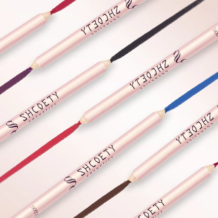 Matte Lip Liner Pencil Set of 12 Nude &Brown Shades Highly Pigmented Smooth Velvet Finish Long-Lasting Waterproof & Smudge-Proof