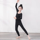 Leggings black thin / L 126-140cm