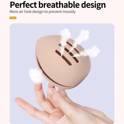 1Pcs Makeup Sponge Holder Eco-Friendly Silicone Multi-hole Beauty Egg Storage Case Travel Protable Cosmetic Puff Holder Box