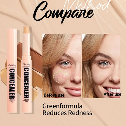 Orange Green Contour Concealer Stick Waterproof Matte Concealer Full Cover Acne Dark Circles Nude Foundation Makeup Corrector