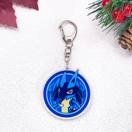 Pokémon Pikachu Gengar Bulbasaur Squirtle Car Keychain Accessories Acrylic Charms Pendant For Bag Key Holder Backpack Decoration