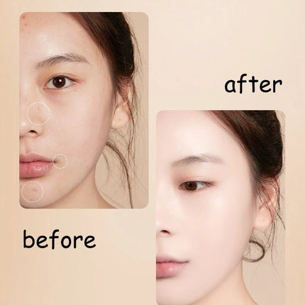Face Liquid Foundation Full Concealer Makeup Waterproof Base Brighten Whitening Cover Dark Circles Hydrating Foundation Cosmetic