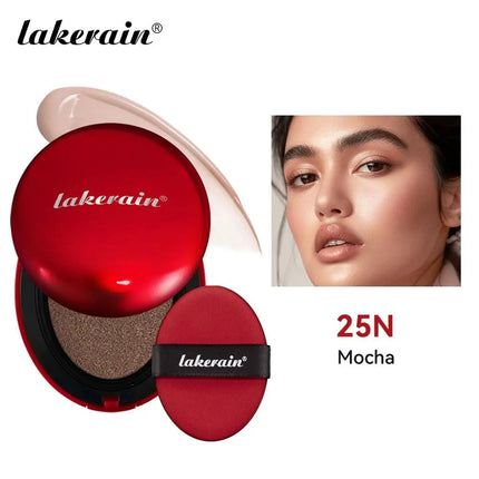 Lakerain Waterproof Air Cushion Foundation Sunscreen Protection Pore Minimizing Effect BB Cream Formula Oil-Control Makeup Base