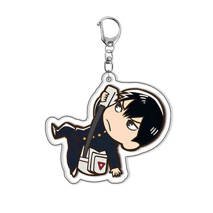28 Styles Anime Haikyuu!! Acrylic Keychain Hinata Shoyo Tobio Kageyama Daichi Sawamura Cartoon Popular Key Ring Jewelry Charm