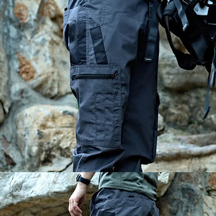 New Tactical Work Pants Men Outdoor Cargo Trousers Multi-pocket Waterproof Pant Autumn Spring Outdoor Workwear Hiking Trousers