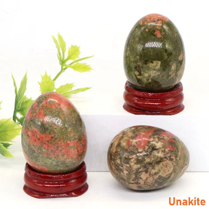 30x40mmNatural Crystal Stone Yoni Egg Polished Amethyst Quartz Healing Mineral Ball Kegel Exercise Massage Craft Home Decor Gift