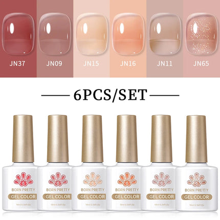 BORN PRETTY Cat Magnetic Moonlight Gel Nail Polish Set 10ml Sparking White Silver Water-light Soak Off UV Gel Nail Art Manicure