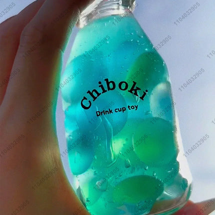 Juice Bottle Stress Ball Water Bottle Fidget Toy Boba Tea Squishy ASMR Anti Stress Funny Novelty Toy Toys For Children Gift