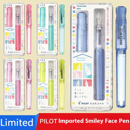 PILOT kakuno Fountain Pen,Multi-Colors Dreamy/Smile Family Series 0.4~0.7mm Nib Writing Calligraphy Pen Perfect Gift For Student
