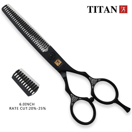 TITAN Hair Cut Thinning Cutting Scissors Hairdressing Barber Scissors JAPAN STEEL 5.5 Inch 6.0 Inch