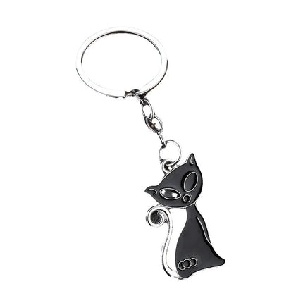 1PC Luxury DIY Keychain, Inspired Creative Kitten Keychain, Women's Car Bag Metal Keychain Accessories Pendant, Car Hanging Accessories Luggage Accessories Personalized Gifts