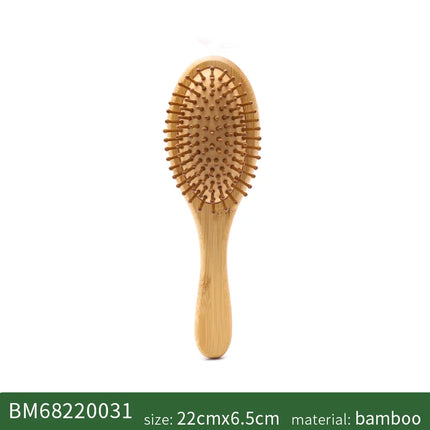 Bamboo Hair Brush Women Styling Hair Comb Hairbrush Wide Teeth Bamboo Combs for Hair Smooth  Massage Scalp Brush Barber Comb