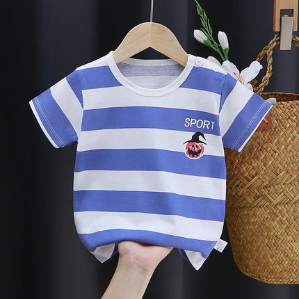 2025 Cotton Children Top For Summer 0-4Y Baby Clothes Cartoon Bears Graphic T Shirts Boys Wear Tees Kids Girls Clothes Korean