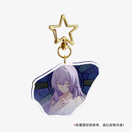 Game Honkai Star Acrylic Keychains Stand Cyrene DanHeng Evernight Cerydra Castorice Phainon Figure Pendant Car Key Chain Gifts