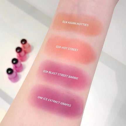 Lip and cheek blush stick color change brightening natural saturation student girl