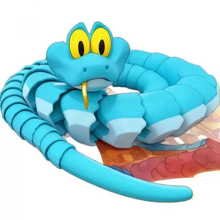 New 3d Printed Snake Gary Snake: Disney Zootopia 2 Articulated Simulation Toy Snake,  Gary Model Stress Relief Toys Child Gift