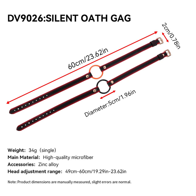LEZEE Leather Mouth Gags Silent Oath Gag Breathable Open Oral Belt Adults Game Bondage Gear High Quality Microfiber Sexual Belt