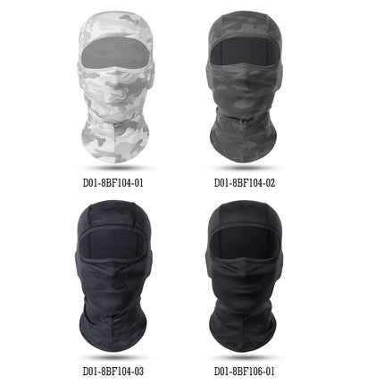 Motorcycle Cooling Full Face Mask Summer Breathable Motorbike Riding Hood Neck Cover Motocross Cycling Helmet Headgear