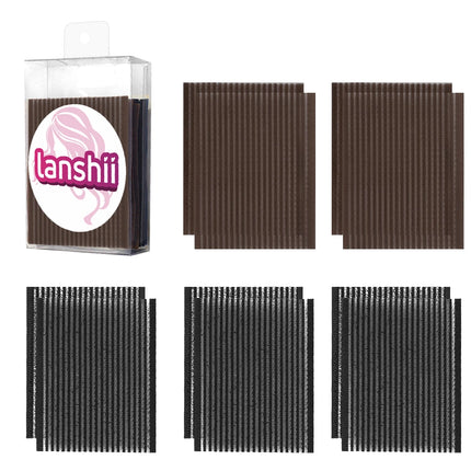 Lanshii Hair Grippers – 10PCS Black & Brown Hair Clips for Styling, Sectioning & Extensions – Salon & Stylist Use