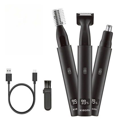 NEW! Xiaomi 3 in 1 Electric Nose Ear Hair Trimmer for Men Painless Rechargeable Sideburns Eyebrows Beard Hair Clipper Shaver